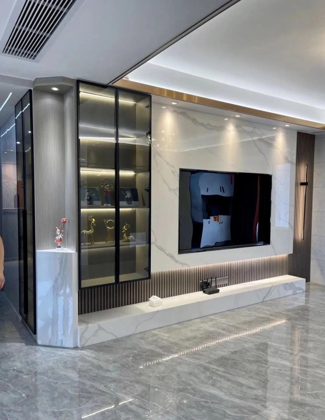 洗衣机柜电视背景墙,最新款电视柜电视背景图