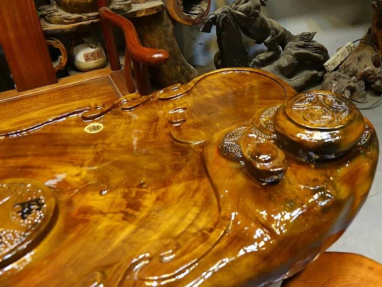 根雕茶桌茶台二手,根雕茶盘二手