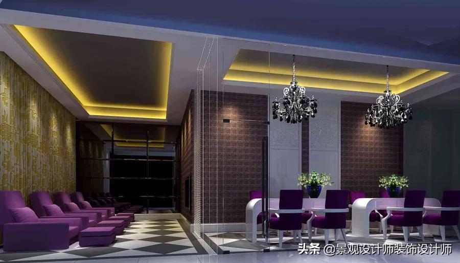 美甲店橱窗设计图片,80平米美甲店设计风格