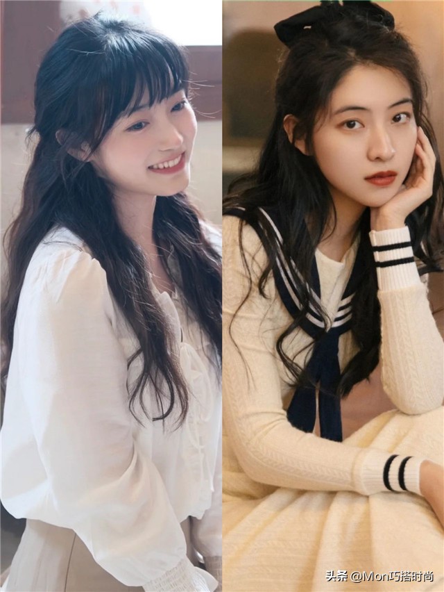 3种洋气减龄显脸小的扎发教程,适合圆脸的减龄扎发