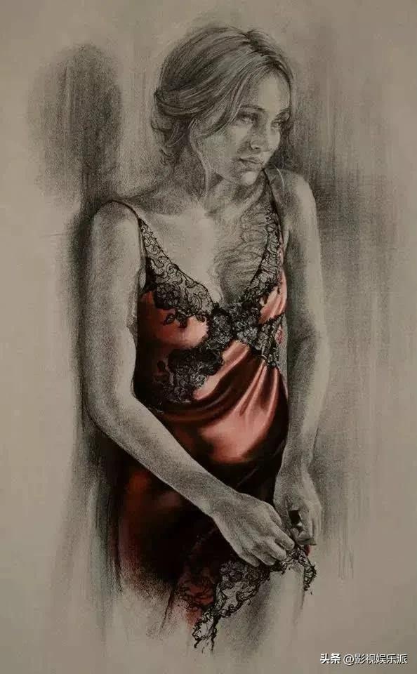 女人素描艺术作品欣赏,超漂亮女性素描画法