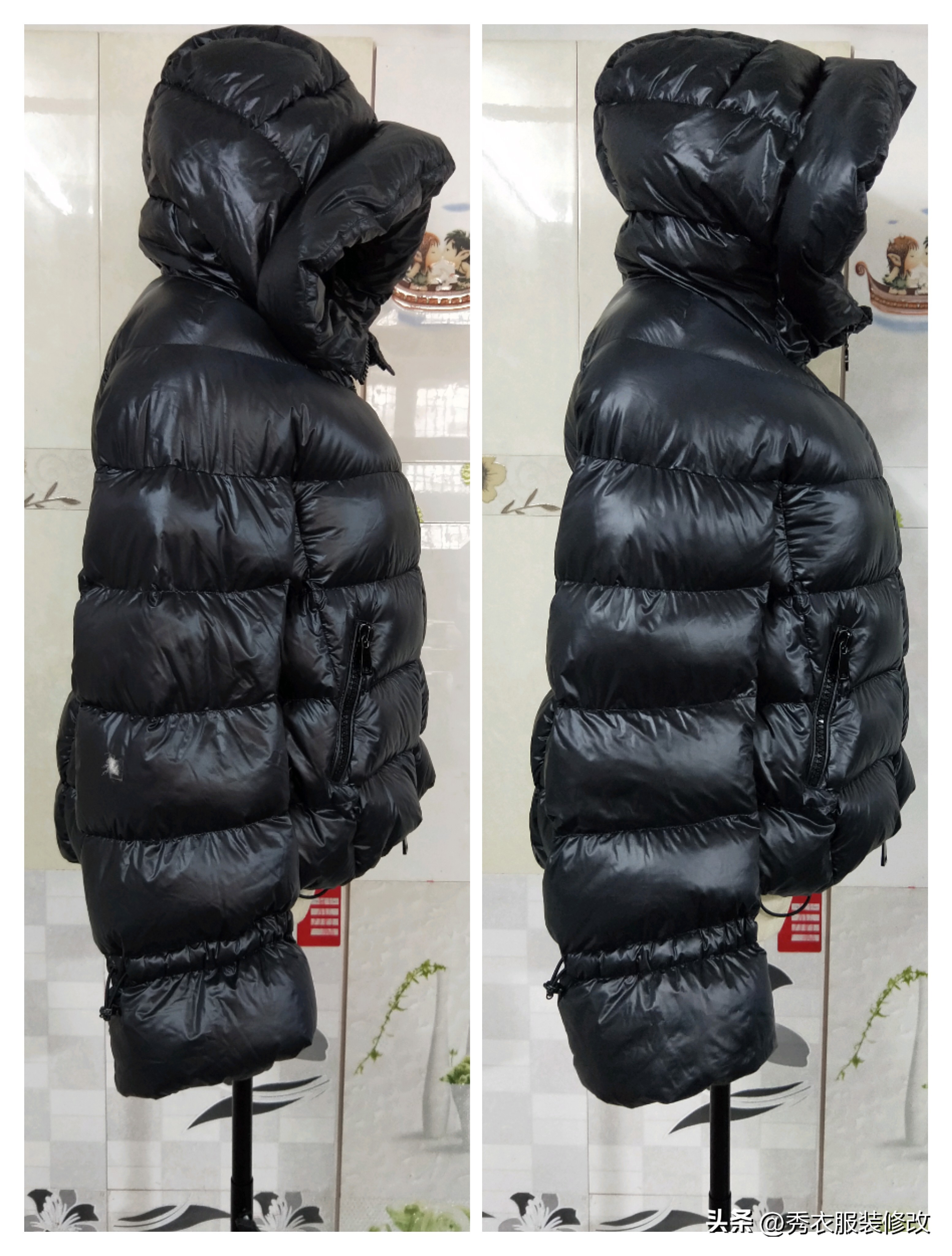 黄颜色羽绒服破洞补什么颜色好看,羽绒服破洞一拉就消失的针法图解