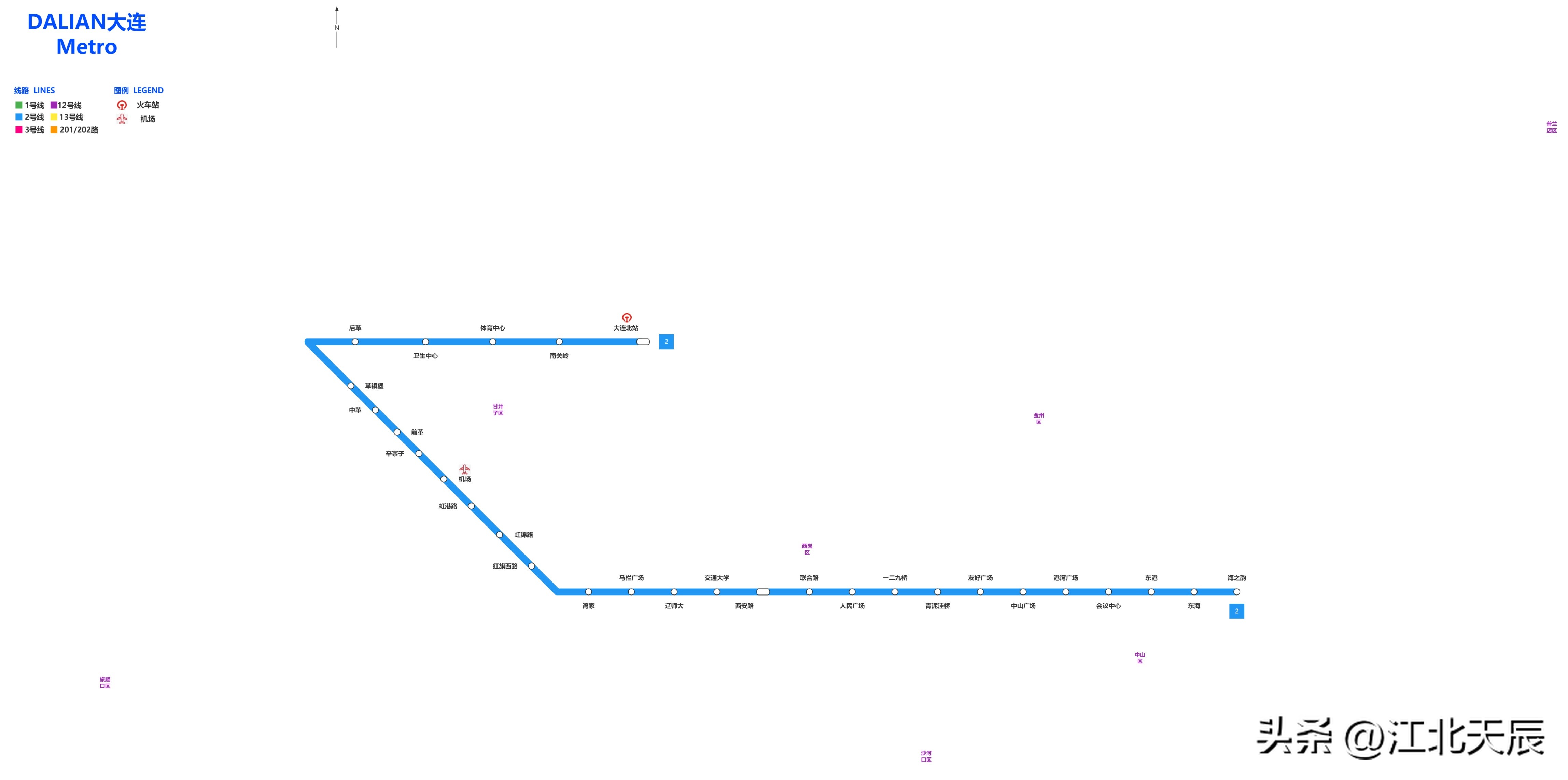 大连轨道交通系统进行简要介绍,大连轨道交通规划线路
