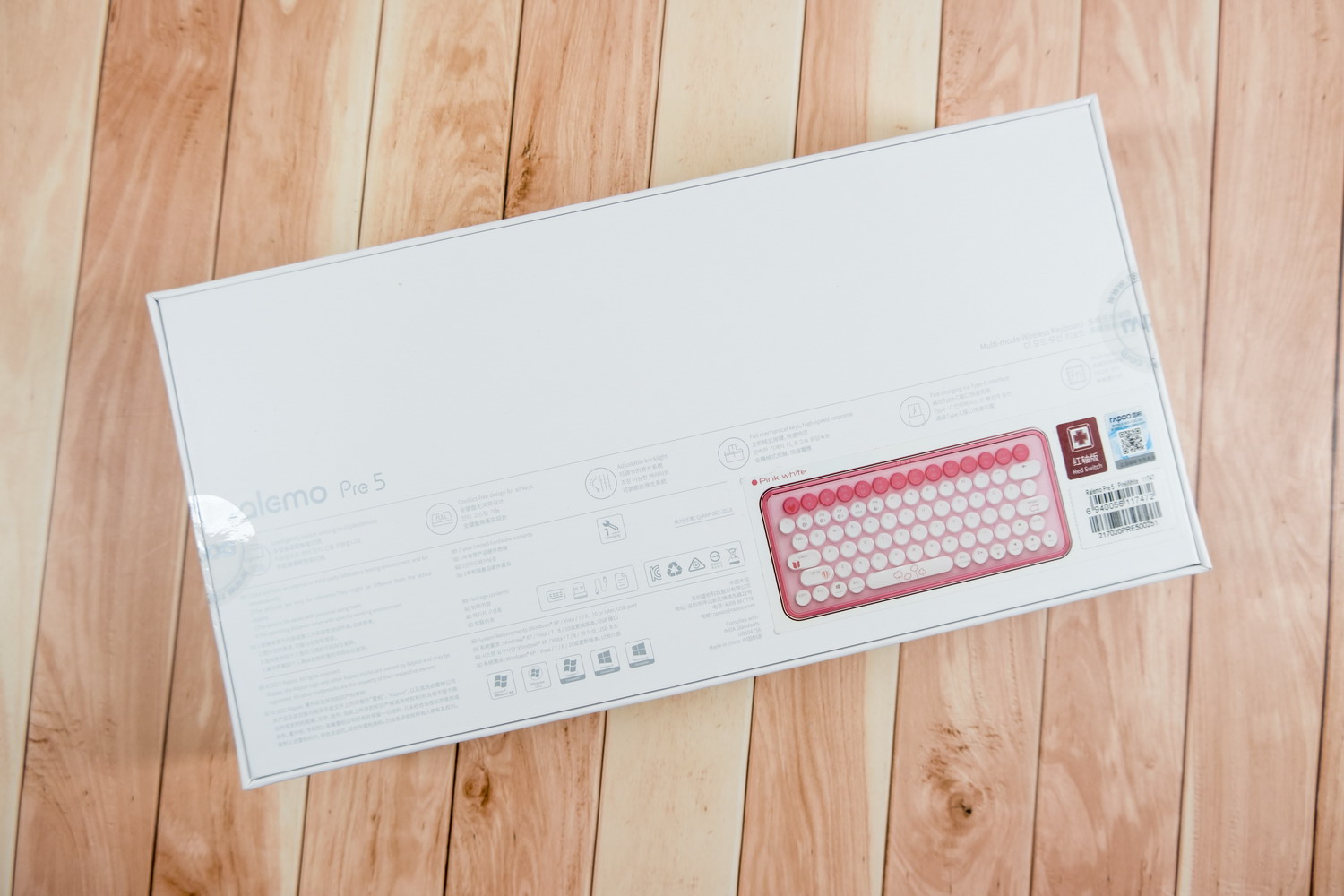 雷柏pre5键盘,雷柏ralemoPre5多模无线机械键盘