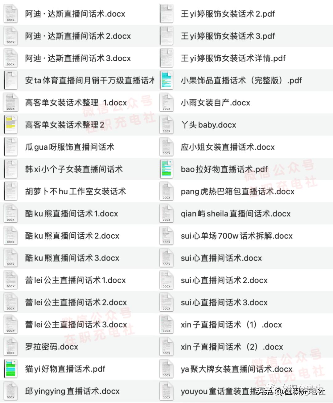 服装服饰电商直播话术脚本与服装文案（120份）