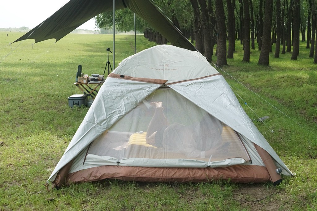 露营快速充气多功能全自动帐篷,充气帐篷户外露营2室一厅