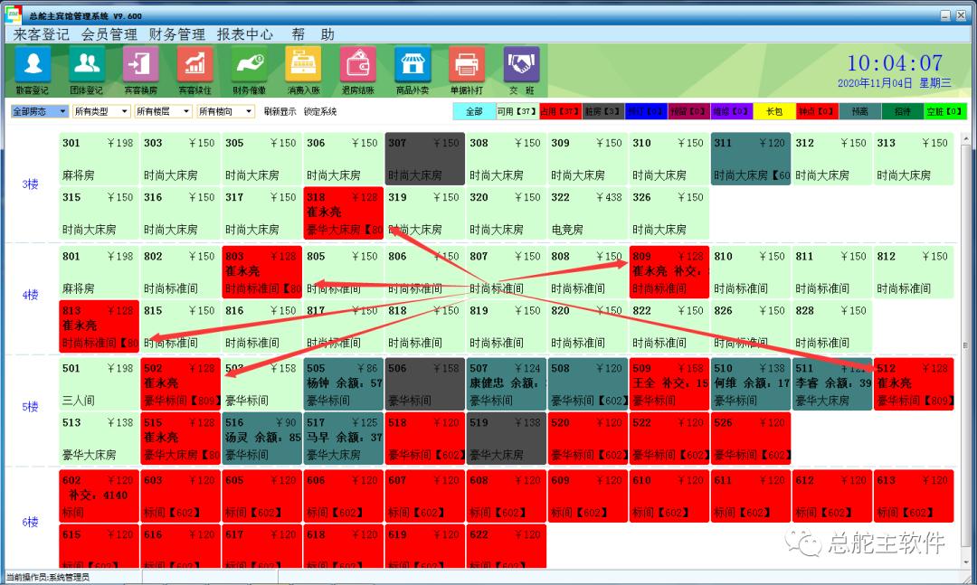 总舵主软件宾馆单独修改团体房价及协议单位房价的操作流程