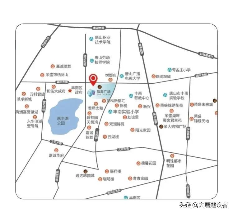 丰南晶海广场在哪里,丰南晶海广场