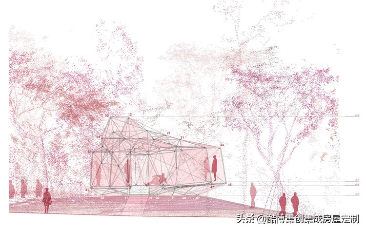 新加坡空气网亭，3D打印的不锈钢‘灯笼’/AIRLAB