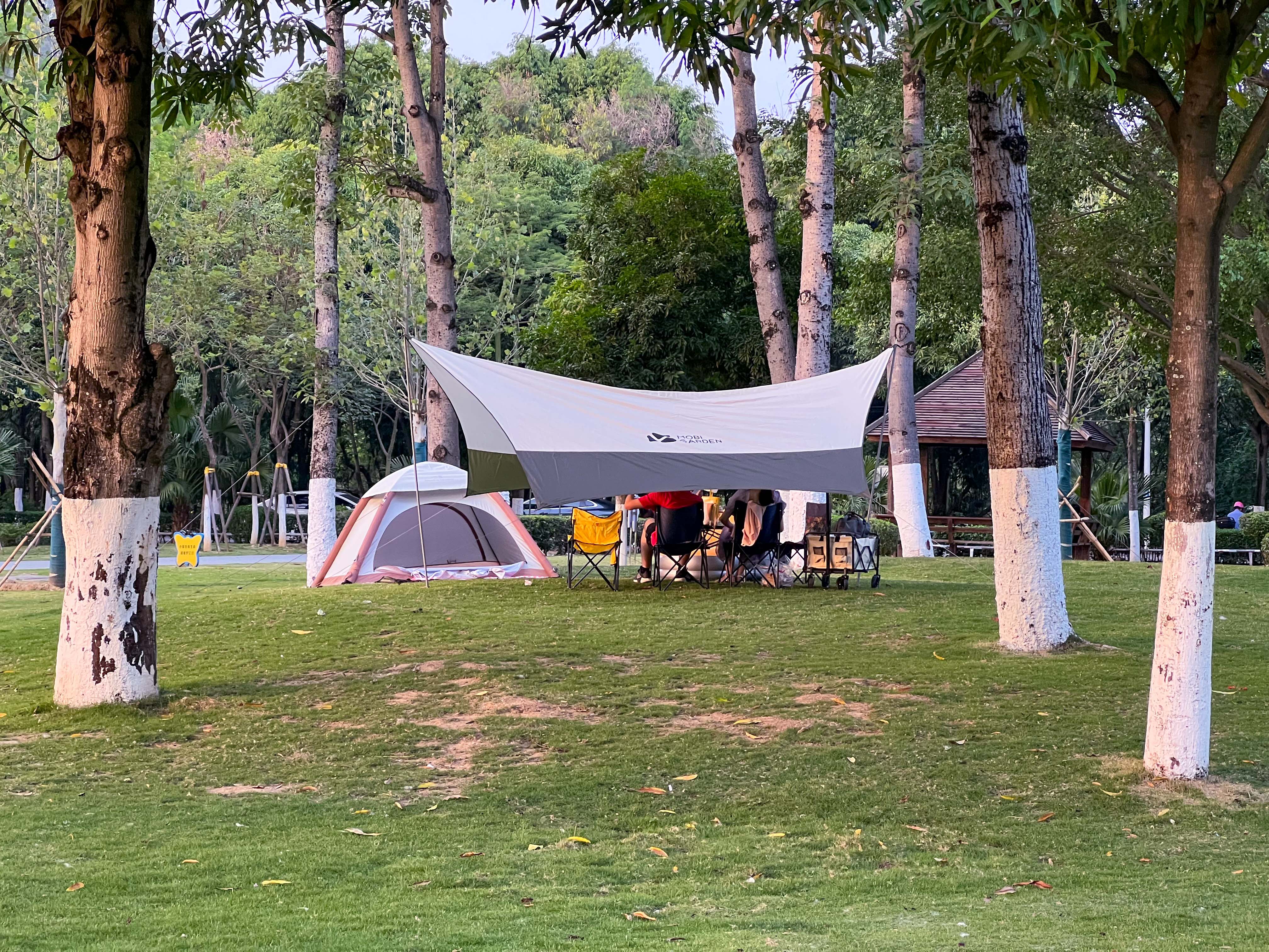 户外露营神器电动,自动充气帐篷露营体验