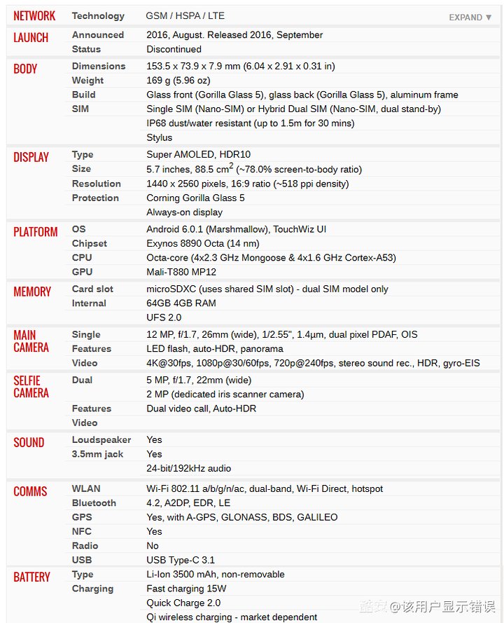 2016年三星note7至尊纪念版,三星note72016