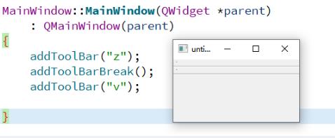 QMainWindow、QDockWidget