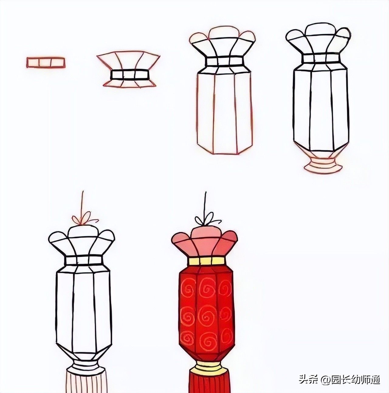 春节龙的简笔画怎么画简单又好看,6-12岁2022年春节简笔画