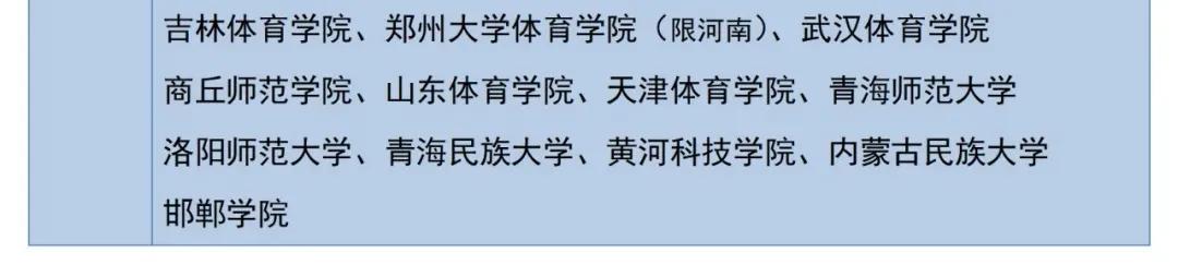 体育单招专项推荐,体育单招专项考100分能报哪个学校