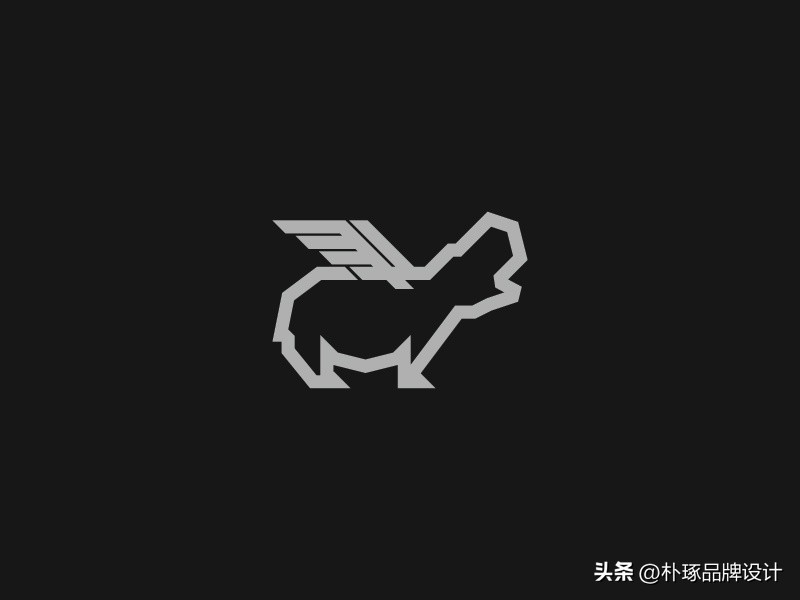 张开血盆大嘴IP动物形象河马元素logo创意集锦