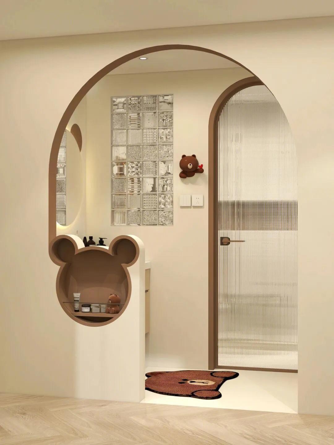 卫生间3色效果图,30款卫生间干区效果图