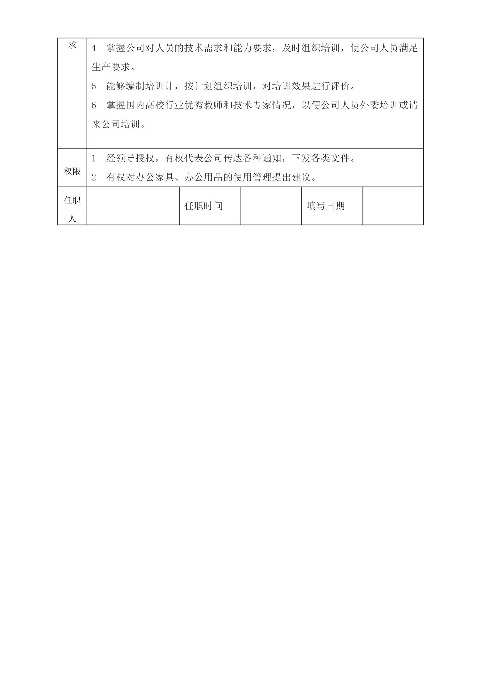 岗位职责说明书的七大原则,岗位职责说明书流程