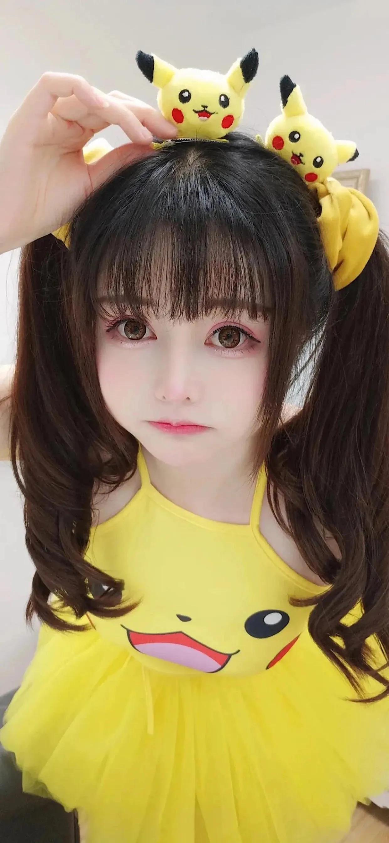 蓝红色美女全屏壁纸,二次元美女壁纸全屏