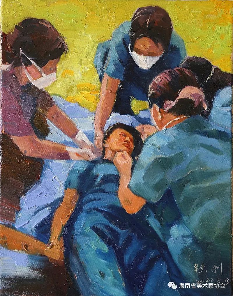 展览在线‖海南省美术家协会“艺”起抗疫网络美术展（五）