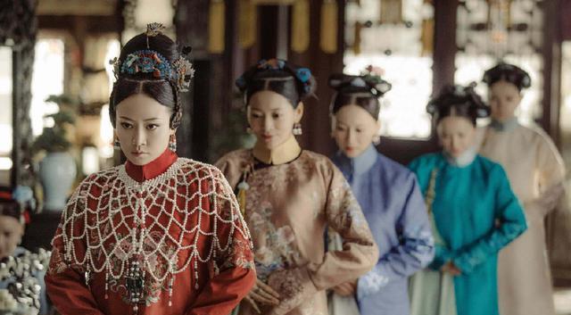 延禧攻略中珍珠披肩,延禧攻略高贵妃头饰及穿着
