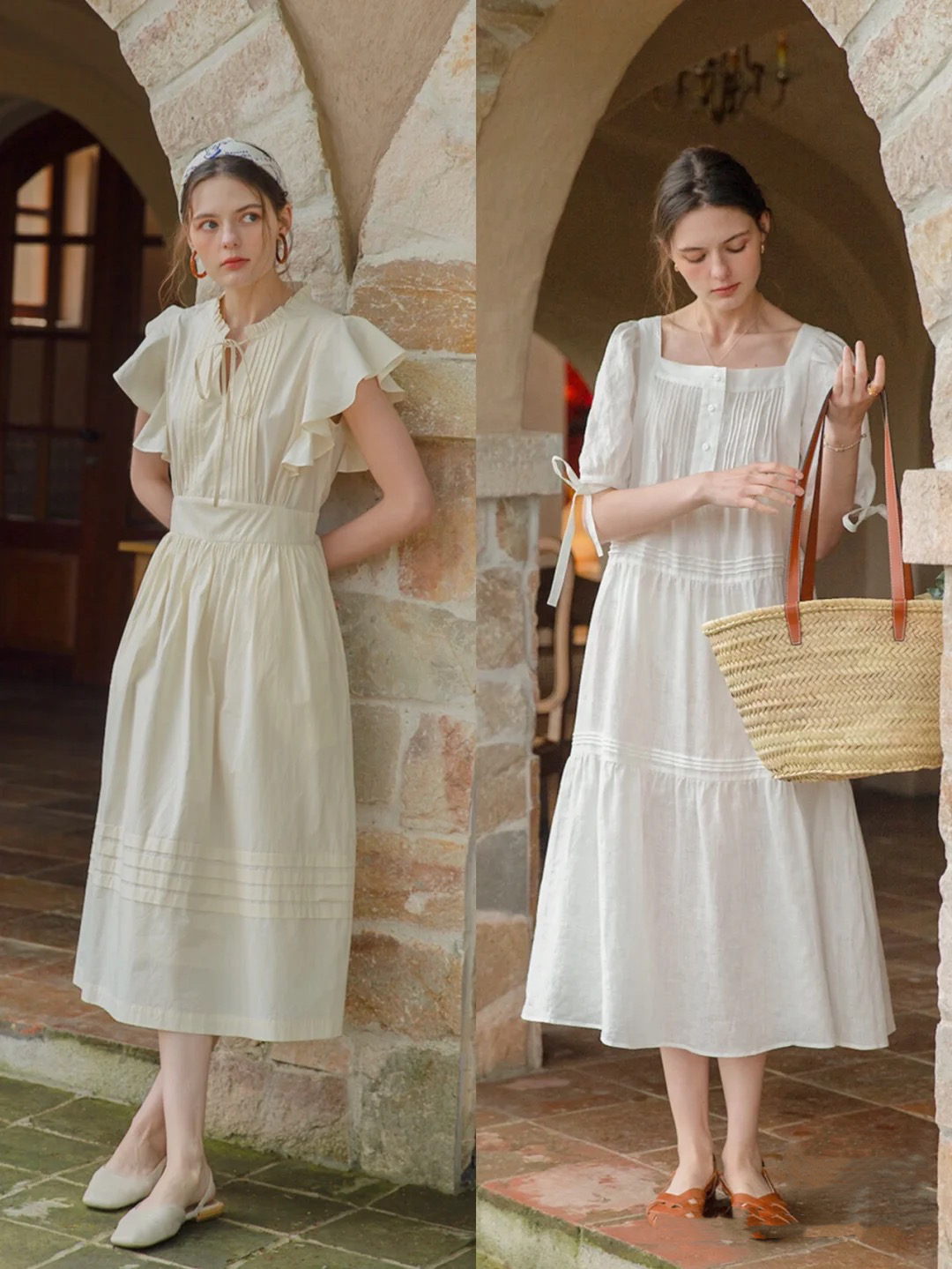 早秋就该这么穿,文艺风清新风棉麻服饰搭配女装