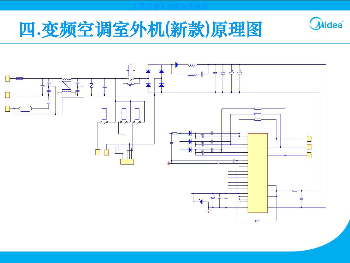 美的变频空调外机主板开关电源,美的空调外机电控盒