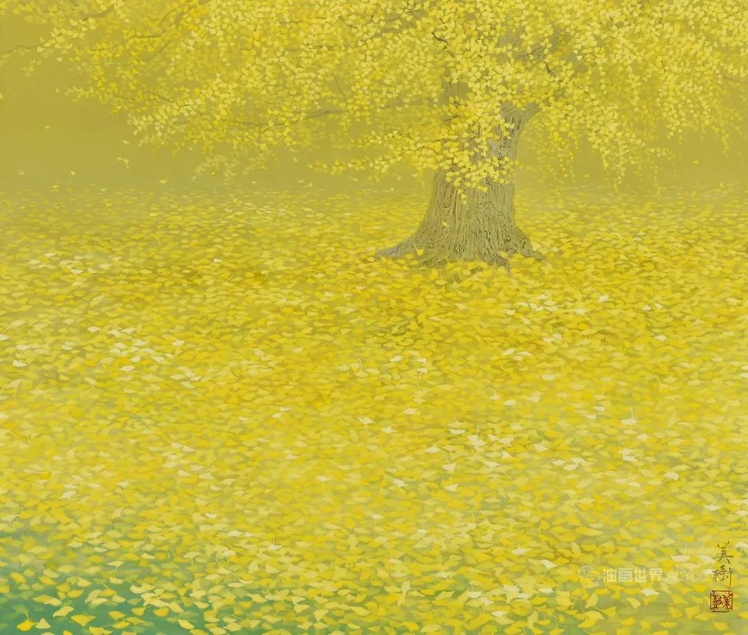 野地美树子手绘油画,日本画家奈良美智作品图