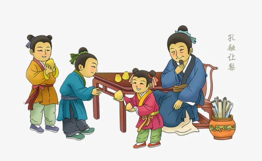 孔融让梨的故事50字,孔融让梨的故事告诉孩子什么道理