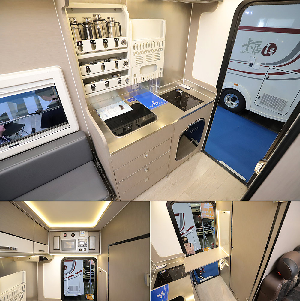 环绕卡座后开门轻卡房车,四驱平头轻卡房车双拓展自驾游