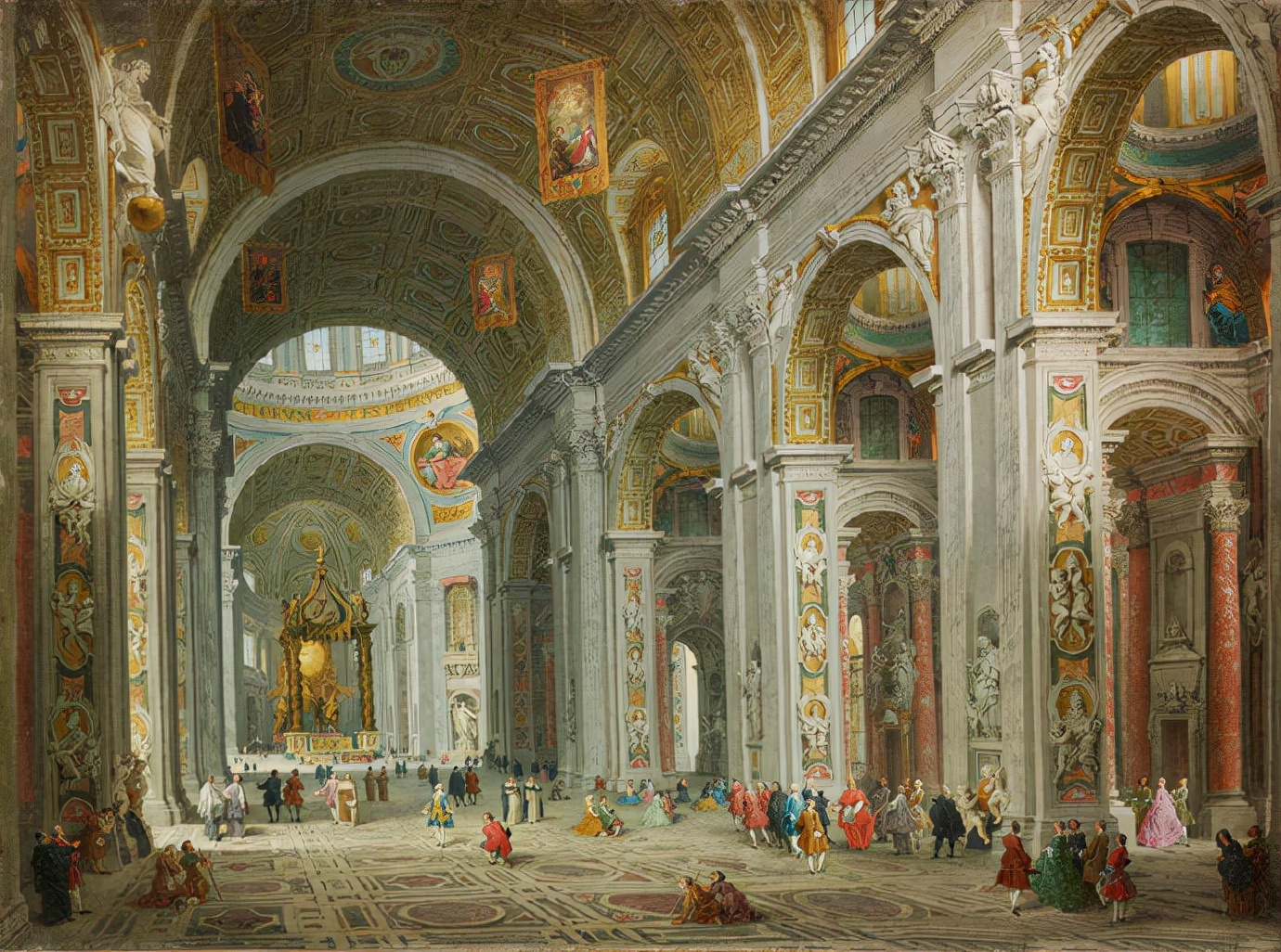 罗马世界名画赏析,画罗马教堂的世界名画