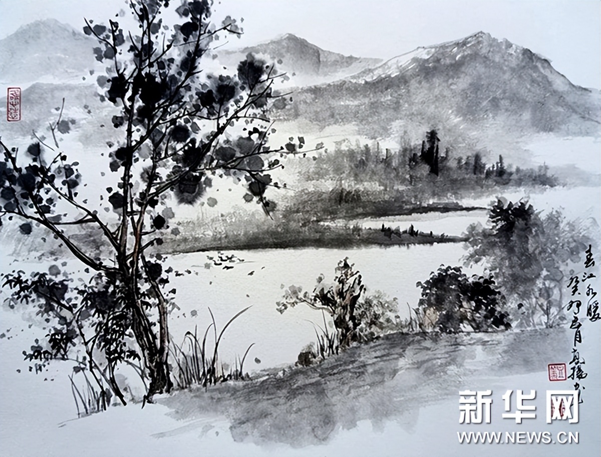 泾县中国山水画,泾县风景写生