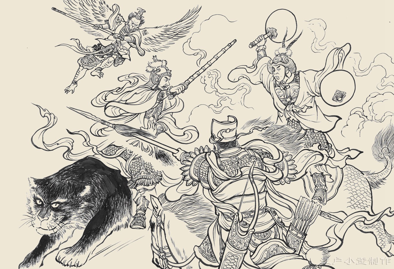 财神赵公明的故事连环画,财神显灵故事