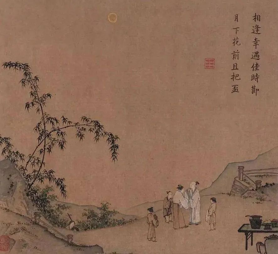 娓呯鏈堝鍙ょ敾,鍙ょ敾涓殑绉嬪ぉ鏅氫笂鍥剧墖