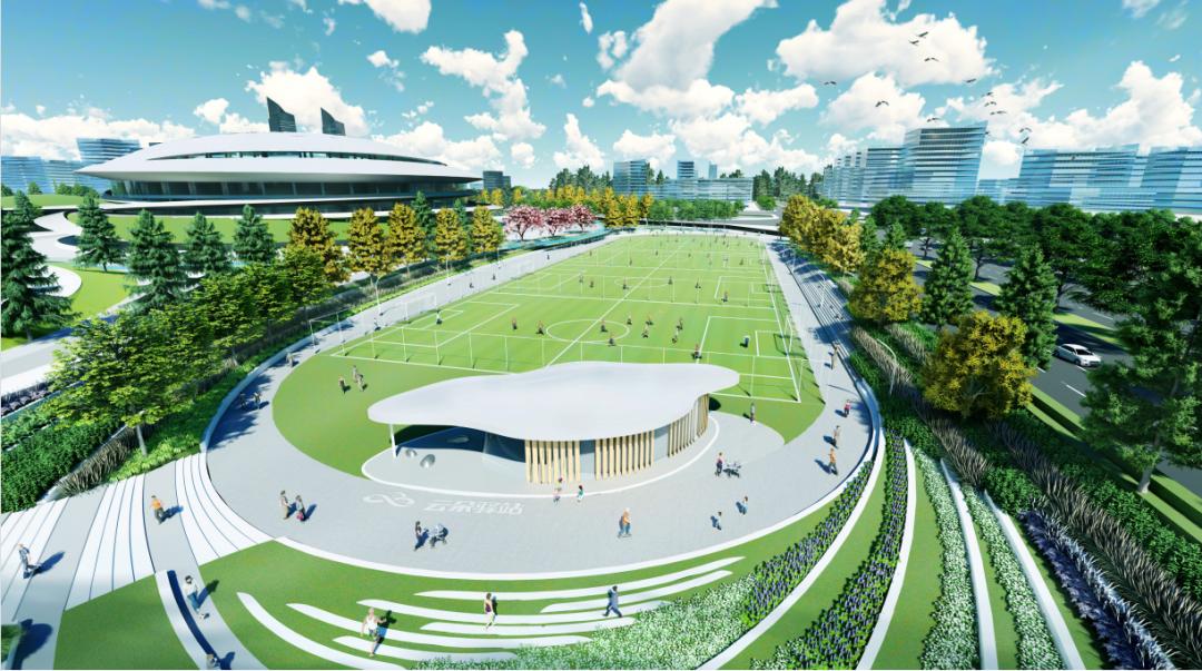 八角湾体育公园航拍,八角湾体育公园建好了吗