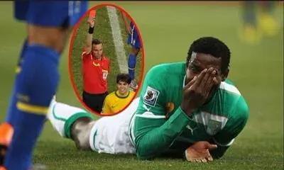 卡卡与科特迪瓦红牌,卡卡红牌罚下是哪次