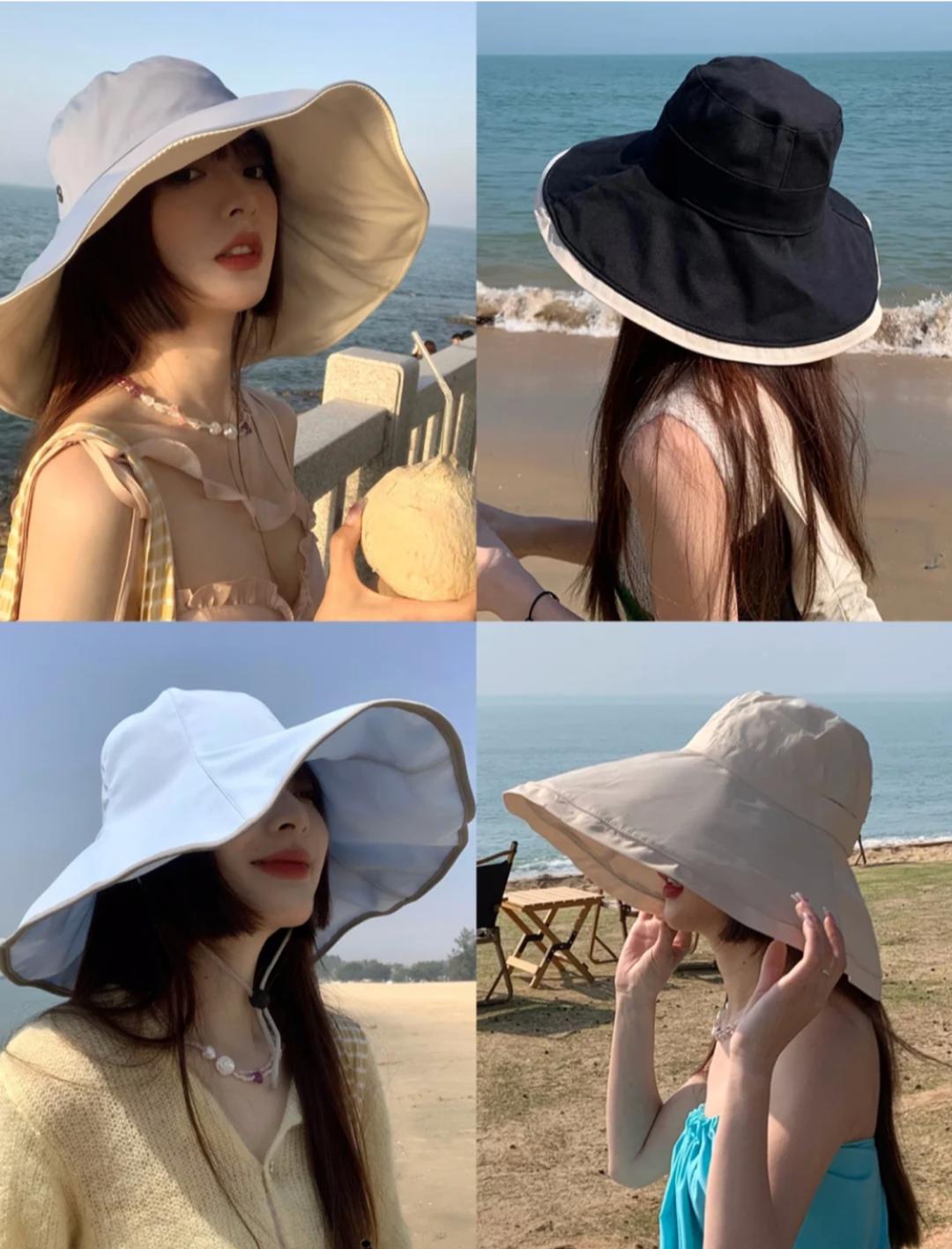 大头大脸适合的平价防晒帽子,既防晒又好看的帽子