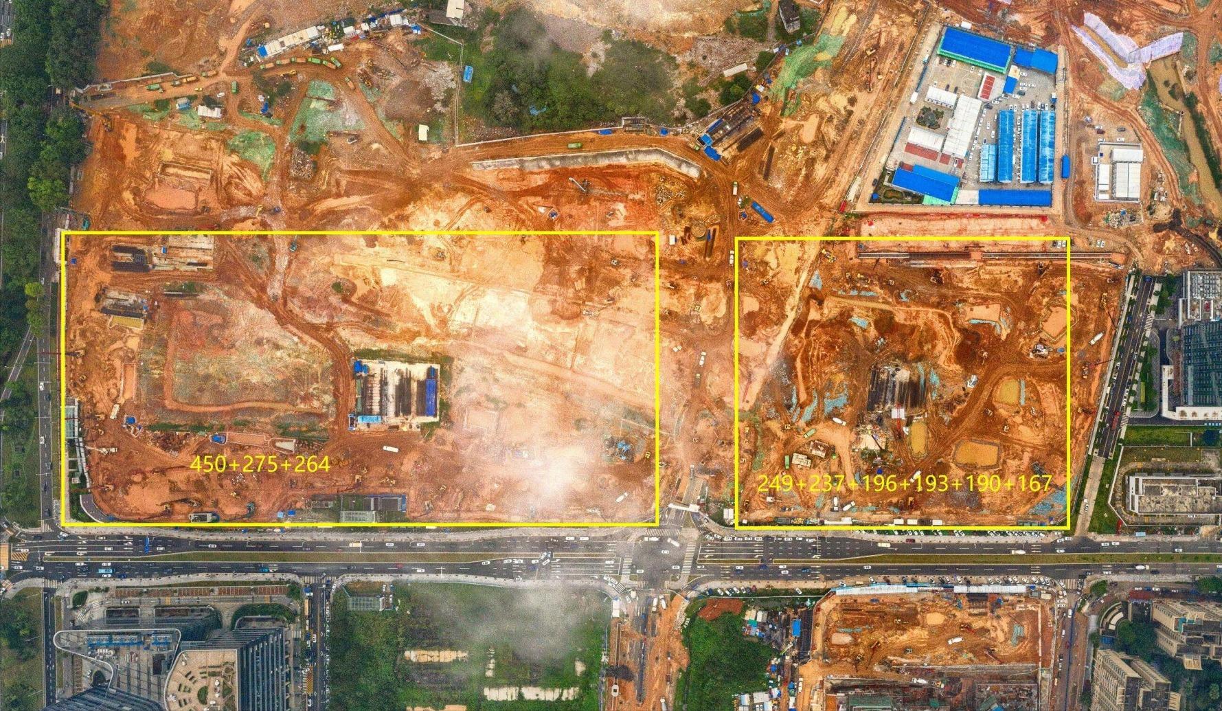 华润建的双子塔,华润中原超级总部基地超高层