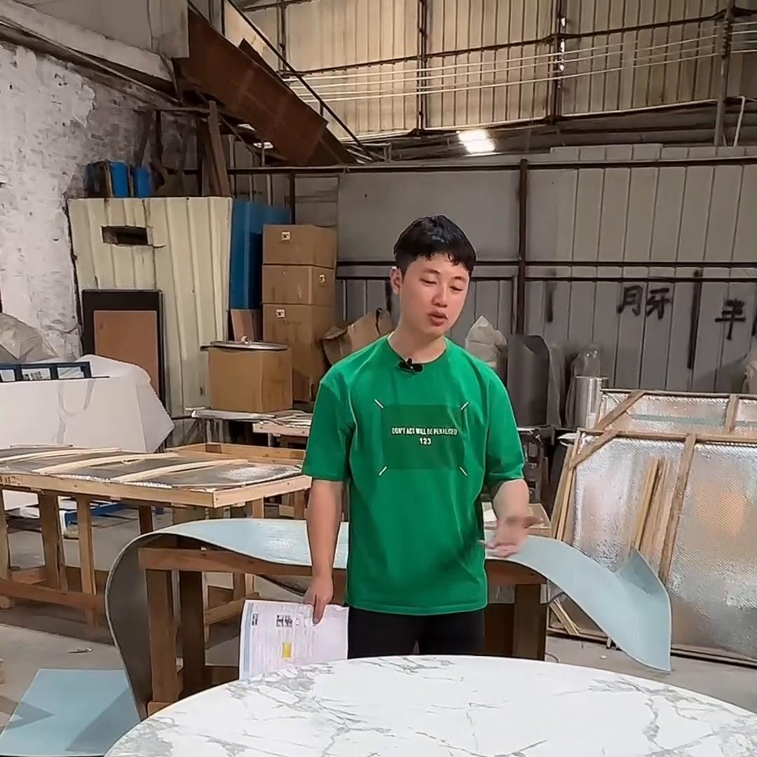 圆桌推荐|小众又高级Laminam寒江雪Yoda圆桌...