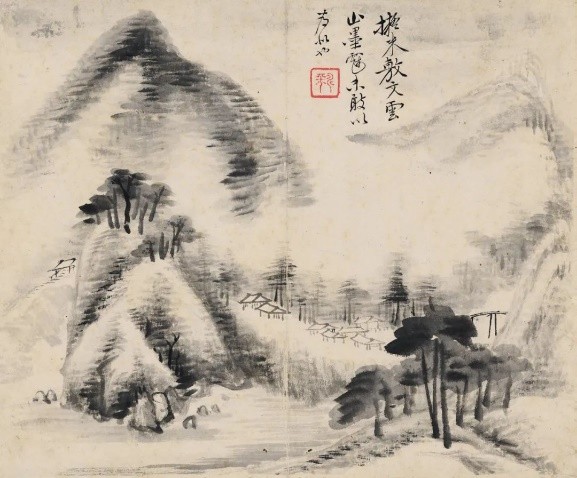 恽寿平仿古画册,恽寿平花鸟画册
