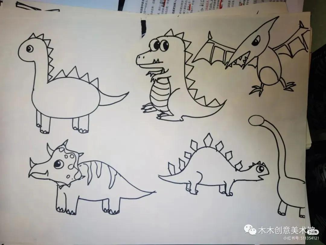 儿童创意绘画教程线条画,儿童创意美术绘画线条画