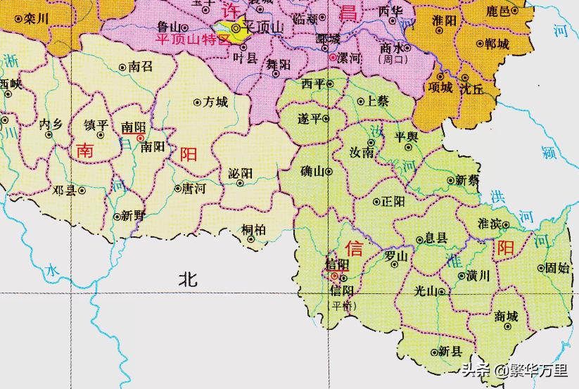 河南省行政区划调整,河南信阳行政区划地图