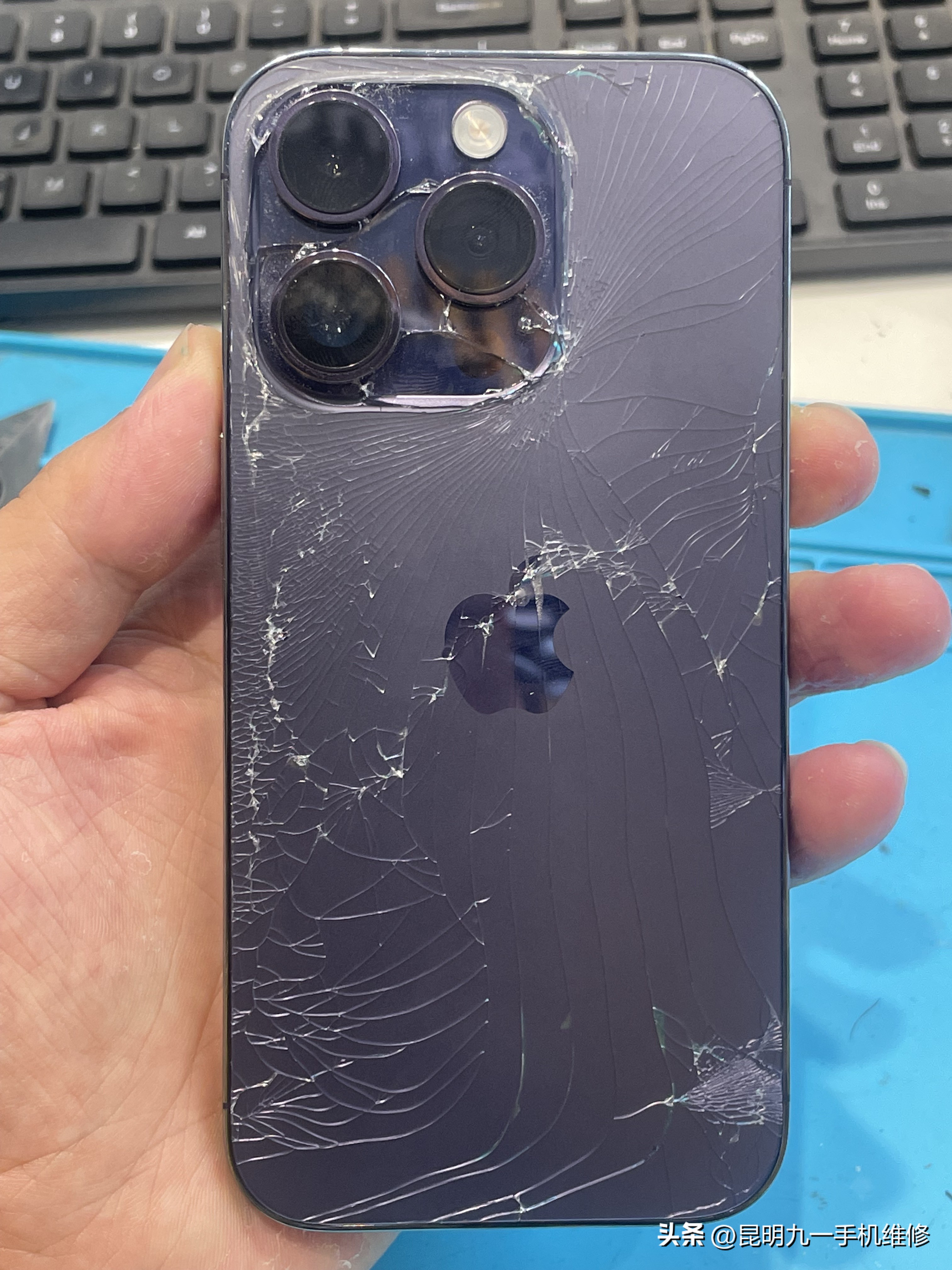 iphone后盖玻璃碎了修多少钱,苹果后盖玻璃碎了修复多少钱