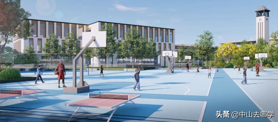 中山市永安中学参观,中山永安中学学校全貌