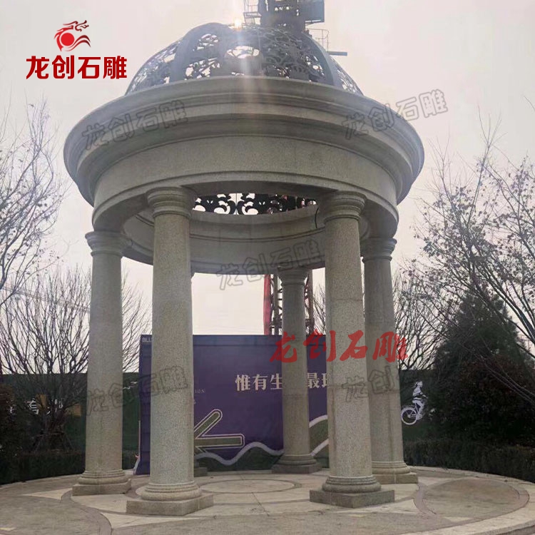 最好的石雕凉亭,景观石雕凉亭设计