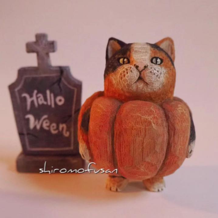 日本艺术家木雕猫,日本木雕猫艺术家