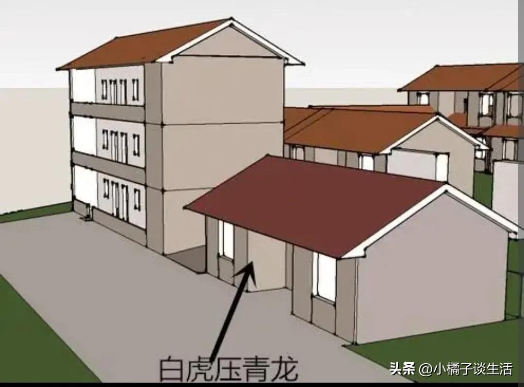 建房不怕门前坟成堆就怕屋后有坟,农村自建房顶落水口讲究