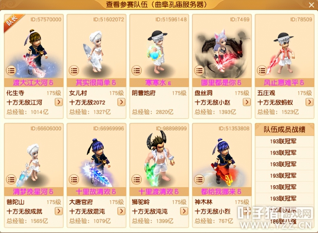 梦幻西游武神坛冠军一览表,梦幻西游第195届武神坛