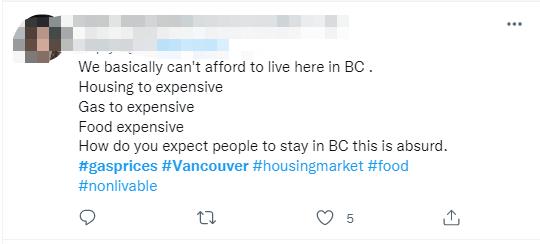 卑诗省油价持续飙升米面肉奶价格涨幅巨大居民恐慌性囤货