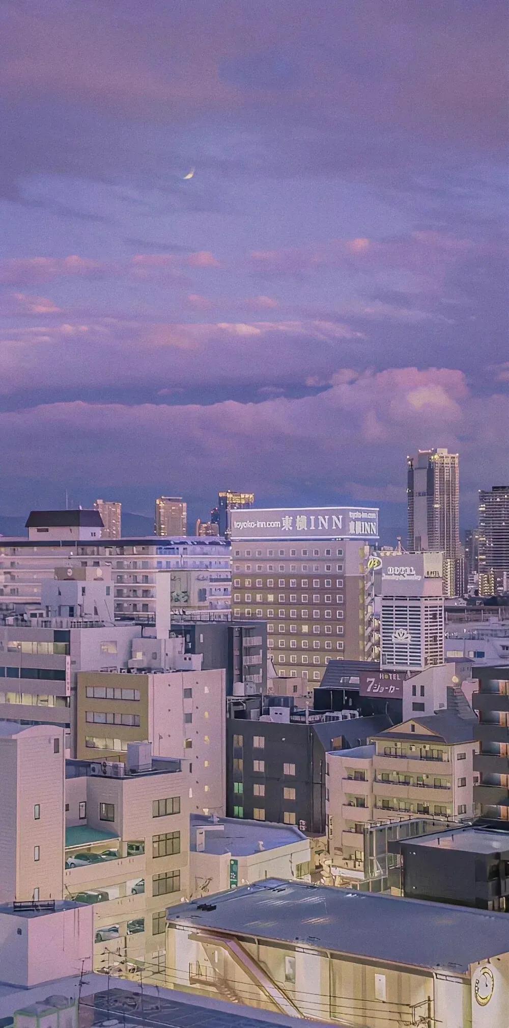 治愈系紫色手机壁纸,主屏和锁屏壁纸一对紫色