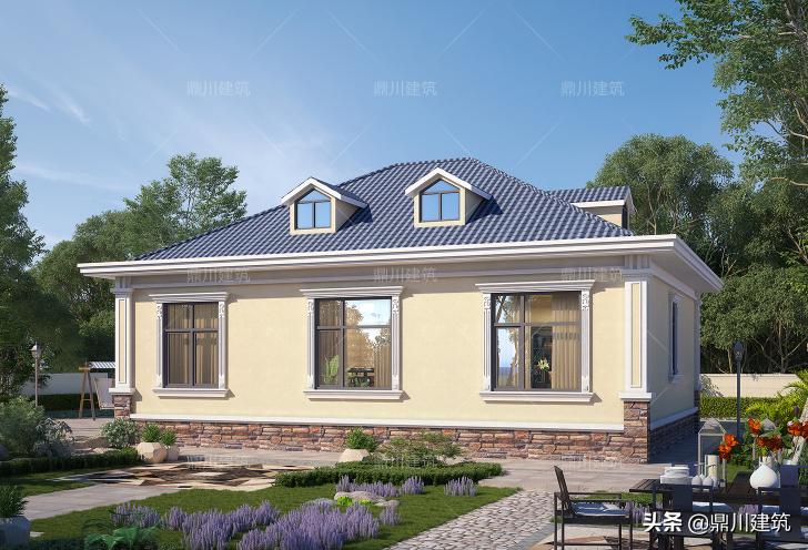 一层农村自建房6-7万元带图纸,农村自建房一层3房1厅真实图纸